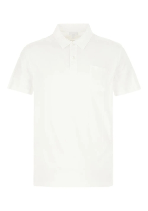 Sunspel jersey polo shirt - White
