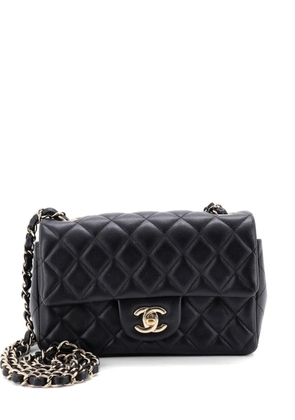CHANEL Pre-Owned Classic Single Flap Bag Quilted Lambskin Mini crossbody bag - Black