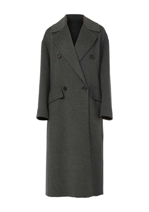'S Max Mara flap-pockets double-breasted coat - Grey