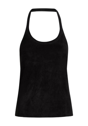 Stouls Cherry halterneck suede top - Black