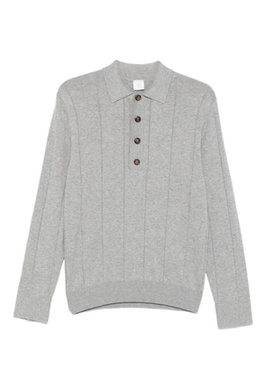 Eleventy ribbed polo shirt - Grey