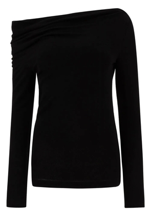 Givenchy asymmetric draped top - Black