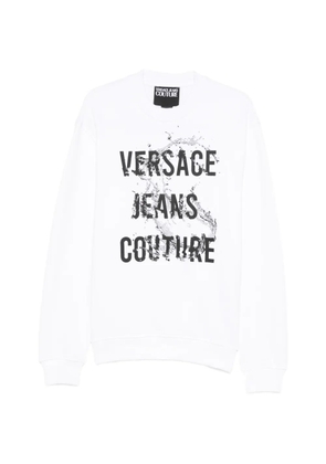 Versace Jeans Couture printed crew-neck sweatshirt - White