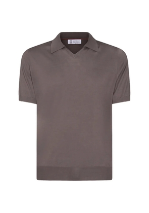 Brunello Cucinelli V-neck T-shirt - Brown