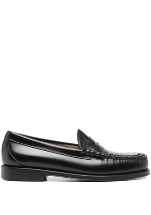 G.H.Bass woven-front leather loafers - Black