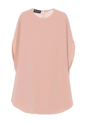 Gianluca Capannolo crew-neck split-sleeve midi dress - Neutrals