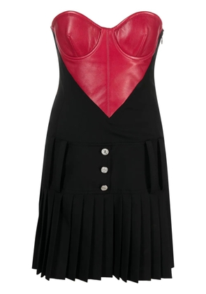 MOSCHINO JEANS heart garbadine minidress - Black