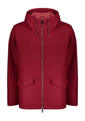 Herno zip-up hooded jacket - Red