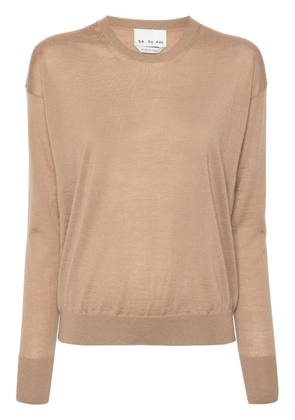 SA SU PHI crew-neck cashmere jumper - Brown