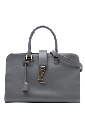 Saint Laurent Pre-Owned 2014 Medium Leather Monogram Cabas satchel - Grey