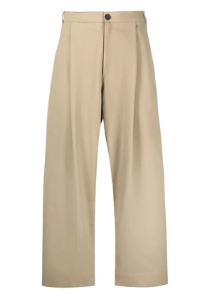 Studio Nicholson wide-leg high-waisted trousers - Neutrals