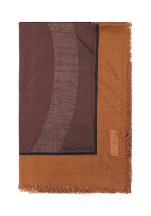 Coccinelle fringed scarf - Brown