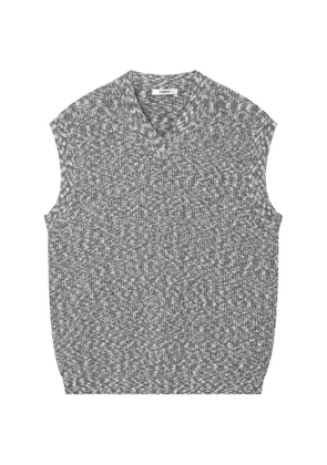 TOMBOY V-neck knitted vest - Black