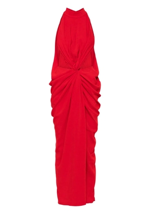 OUDE WAAG draped dress - Red