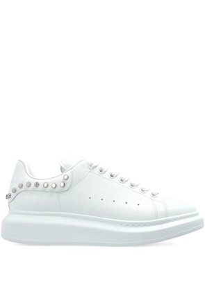 Alexander McQueen Oversized stud-embellished platform sneakers - White