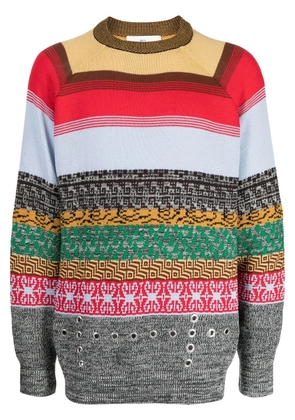 Toga intarsia-knit crew-neck jumper - Multicolour