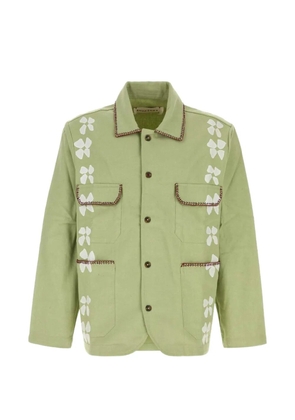 Baziszt floral cotton blazer - Green