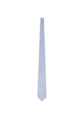 Gucci jacquard motif tie - Blue