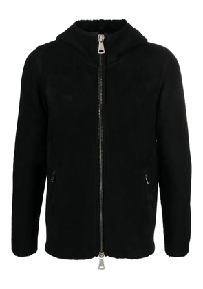 Giorgio Brato hooded zip-up jacket - Black