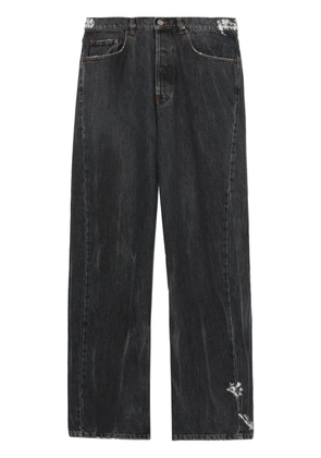 Magliano distressed straight-leg jeans - Black