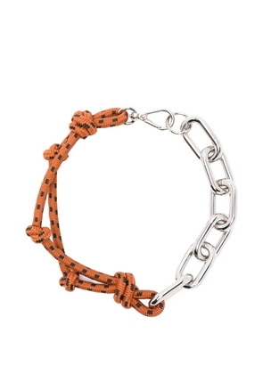 Plan C chain knotted neackaces - Silver