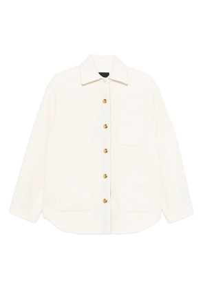 PINKO textured buttoned jacket - White