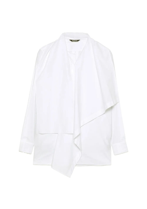 Moohong shall-collar layered shirt - White