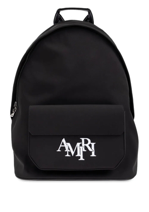 AMIRI logo-embroidered backpack - Black