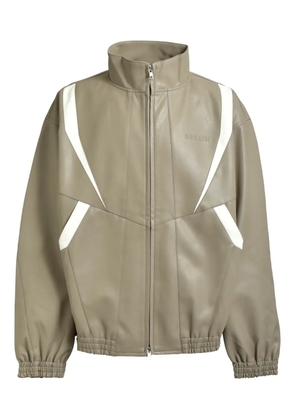 BREATH embossed-logo bomber jacket - Neutrals