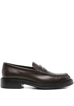 Tod's leather loafers - Brown