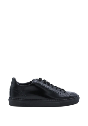 Moschino brogue-trim sneakers - Black