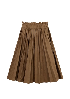 Valentino Garavani pleated skirt - Brown