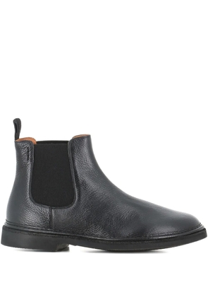Alexander Hotto elastic-panel leather chelsea boots - Black