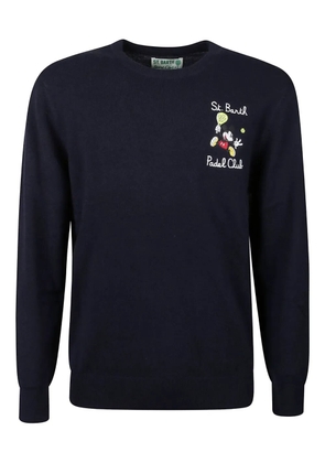 MC2 Saint Barth heron embroidered sweatshirt - Blue