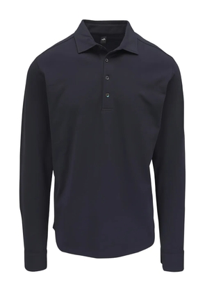 wahts Edwards long-sleeve polo shirt - Blue