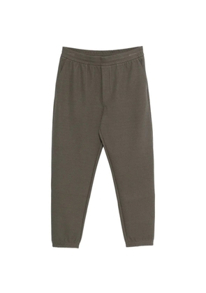 Emporio Armani textured track pants - Grey