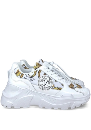 Versace Jeans Couture Barocco-print sneakers - White