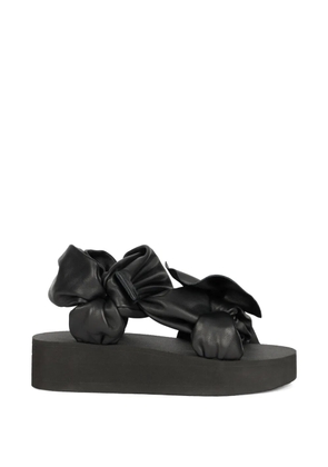 Valentino Garavani knot-detail platform sandals - Black