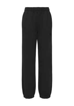 PINKO embroidered cuffed track pants - Black