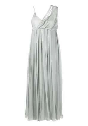 Erika Cavallini draped-detail one-shoulder dress - Green