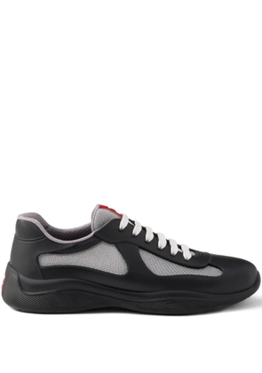 Prada America's Cup logo badge sneakers - Black