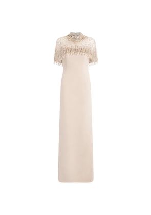 Jenny Packham Livia beaded-embelishment maxi dress - Neutrals