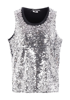 Junya Watanabe sequin-embellished top - Grey