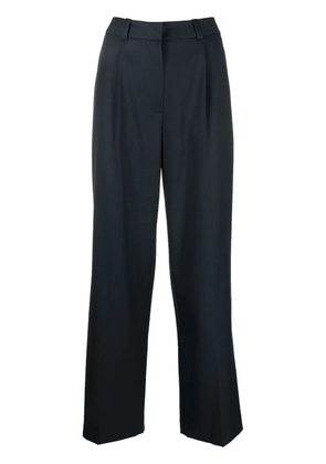 Low Classic wool-blend straight-leg trousers - Blue