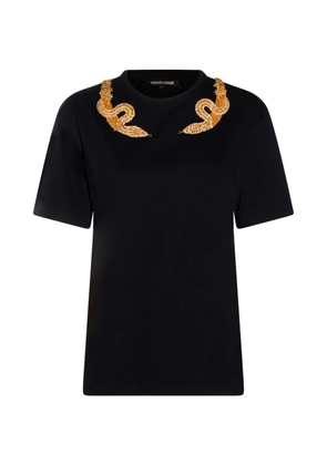 Roberto Cavalli embellished T-shirt - Black