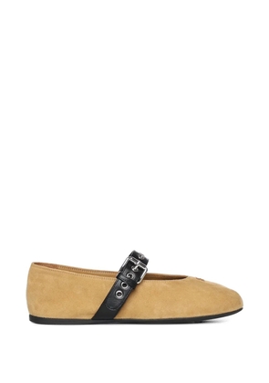 Miu Miu buckle strap ballet flat - Neutrals
