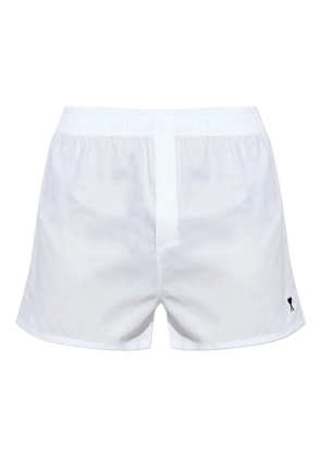 AMI Paris logo-embroidery boxers - White