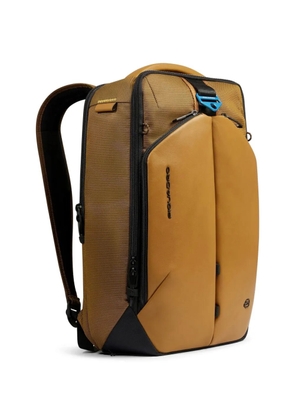 PIQUADRO 15,6' zip-up computer backpack - Yellow