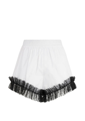 Valentino Garavani ruffled shorts - White