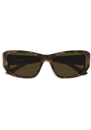 Balenciaga Eyewear rectangle-frame sunglasses - Brown